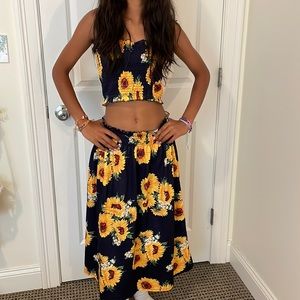 Stylish sunflower set